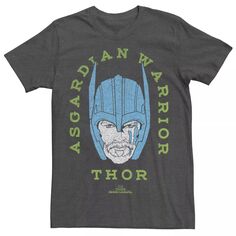Мужская винтажная футболка с неоновым рисунком Marvel Thor Ragnarok Asgardian Warrior