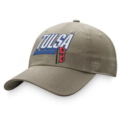 Мужская регулируемая шляпа Top of the World цвета хаки Tulsa Golden Hurricane Slice