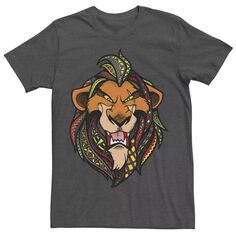 Мужская футболка с портретом и изображением шрамов Disney The Lion King