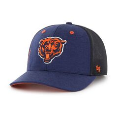 Мужская темно-синяя шляпа Chicago Bears Pixelation Trophy Flex 2047 года