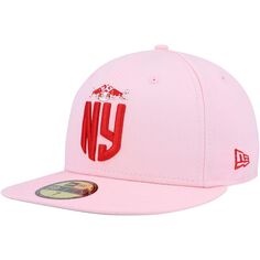 Мужская облегающая шляпа New Era Pink New York Red Bulls Pastel Pack 59FIFTY
