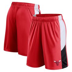 Мужские спортивные шорты с цветными блоками Fanatics Red Chicago Bulls Champion Rush
