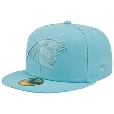 Мужская приталенная шляпа New Era Aqua Carolina Panthers Color Pack 59FIFTY