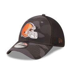 Мужская кепка New Era камуфляж/черный Cleveland Browns Logo Neo 39THIRTY Flex Hat