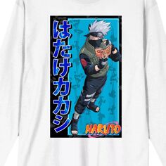 Мужская классическая футболка Наруто Какаши с длинными рукавами Licensed Character