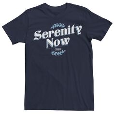 Мужская футболка Seinfeld Serenity Now со стилизованной надписью Licensed Character