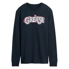 Мужская футболка с длинным рукавом и логотипом Grease Licensed Character