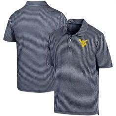 Мужская рубашка-поло в полоску от Champion Navy West Virginia Mountaineers Stadium