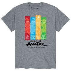Мужская футболка Nickelodeon Avatar Four Nations Bar