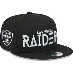 Черная мужская кепка New Era Las Vegas Raiders Word 9FIFTY Snapback