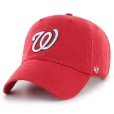 Мужская регулируемая шляпа Red Washington Nationals Heritage 47 &apos;47