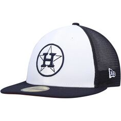 Мужская кепка New Era темно-синего/белого цвета Houston Astros 2023 для тренировки мяча на поле 59FIFTY