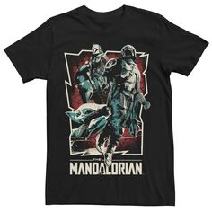 Мужская футболка с плакатом «Звездные войны, мандалорская рок-звезда» Licensed Character