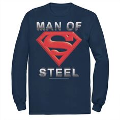 Мужская футболка с текстовым логотипом DC Comics Superman Man Of Steel
