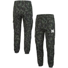 Мужские флисовые брюки с камуфляжным принтом Colosseum Nebraska Huskers Logo OHT Military Appreciation Code
