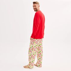 Мужские пижамные комплекты Jammies For Your Families Christmas Spirit из топа и брюк