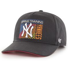 Мужская темно-серая кепка New York Yankees 2023 &apos;47 Spring Training Reflex Hitch Snapback