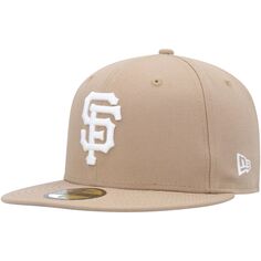 Мужская приталенная шляпа New Era хаки San Francisco Giants 59FIFTY