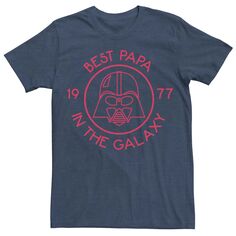 Мужская футболка «Звездные войны Дарт Вейдер» с рисунком «Лучший папа в галактике» Licensed Character