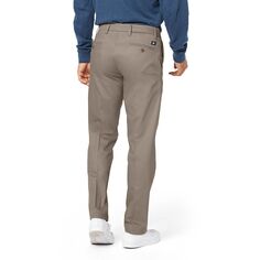 Мужские брюки Dockers Signature прямого кроя цвета хаки без железа
