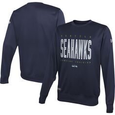 Мужской темно-синий пуловер New Era College Seattle Seahawks, толстовка с капюшоном