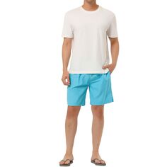 Мужские летние повседневные пляжные шорты с эластичным поясом для серфинга и сетчатой ​​подкладкой Lars Amadeus