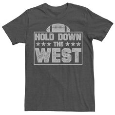 Мужская футболка с футбольным рисунком «Hold Down The West» Licensed Character