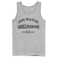 Мужская майка с логотипом Star Wars Jedi Master Lightsaber