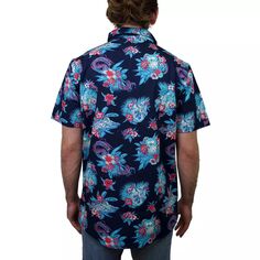 Мужская рубашка на пуговицах с гавайскими цветами R2D2 Licensed Character