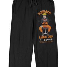 Мужские брюки для сна с героями мультфильмов Наруто аниме Licensed Character