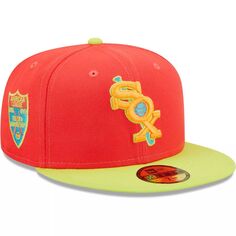 Мужская шляпа New Era Red/Neon Green Chicago White Sox Lava Highlighter Combo 59FIFTY.