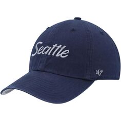 Мужская темно-синяя регулируемая кепка College Seattle Seahawks Crosstown 47 года выпуска