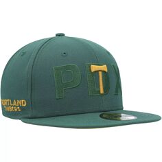 Мужская приталенная шляпа New Era Green Portland Timbers Kick Off 59FIFTY