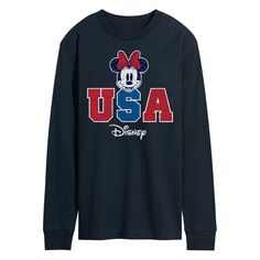 Мужская футболка Disney&apos;s Minnie Mouse, США, с длинным рукавом Licensed Character