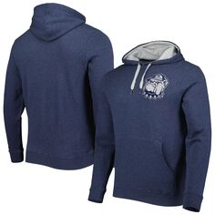 Мужской темно-синий пуловер с капюшоном Mitchell &amp; Ness Georgetown Hoyas Classic French Terry