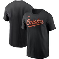 Мужская черная футболка с надписью Nike Baltimore Orioles Team