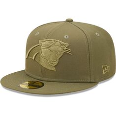 Мужская приталенная шляпа New Era Olive Carolina Panthers Color Pack 59FIFTY