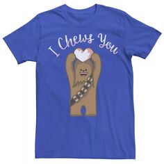 Мужская футболка Чубакка с надписью &quot;I Chews You&quot; на День святого Валентина, Звездные войны Star Wars
