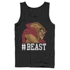 Мужская майка Disney Beauty &amp; The Beast #Beast Game Face Licensed Character