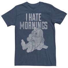 Мужская футболка Disney «Белоснежка и семь гномов ненавидит утро»