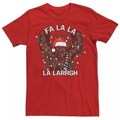 Мужская футболка Star Wars Christmas Chewie Fa La La La Larrgh