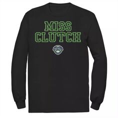 Мужская футболка с длинным рукавом и текстовым логотипом ESPN Miss Clutch Licensed Character