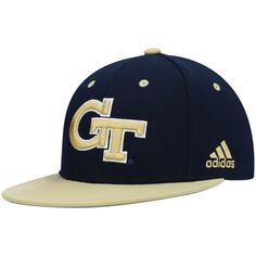 Мужские желтые куртки adidas Navy/Gold Georgia Tech бейсбольная кепка для поля