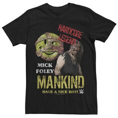 Мужская футболка WWE Mike Foley Hardcore Legend Mankind Licensed Character