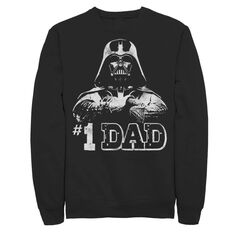 Мужской винтажный свитшот ко Дню отца «Звездные войны: Вейдер №1 для папы» Star Wars