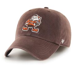 Мужская коричневая приталенная шляпа Cleveland Browns Gridiron Classics Franchise Legacy &apos;47