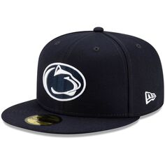 Мужская облегающая шляпа New Era Navy Penn State Nittany Lions Basic 59FIFTY Team