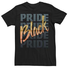 Мужская черная футболка с надписью Pride Licensed Character