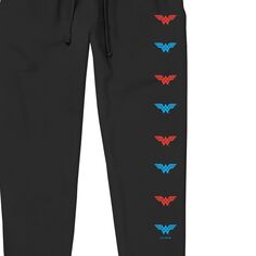 Мужские пижамные брюки с вертикальными эмблемами Wonder Woman Licensed Character