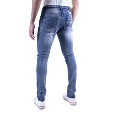 Мужские джинсы узкого кроя с потертостями Recess